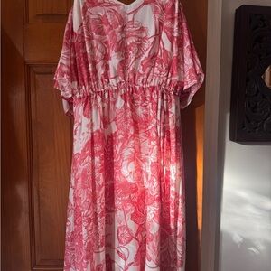 LOFT Pink Floral Dress